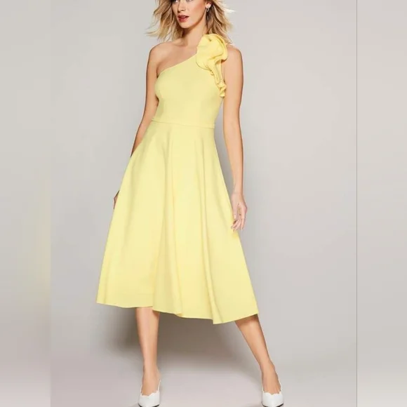 strapless open back dress What A Look One Shoulder Mini Dress main image 1
